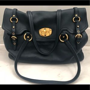 AUTHENTIC Miu Miu Blue Leather Satchel! Like New!